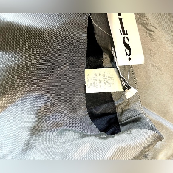 Star CCC Maxi Skirt Metallic Disco Silver Circular Flared Lined 80’s Wom… - Picture 7 of 8